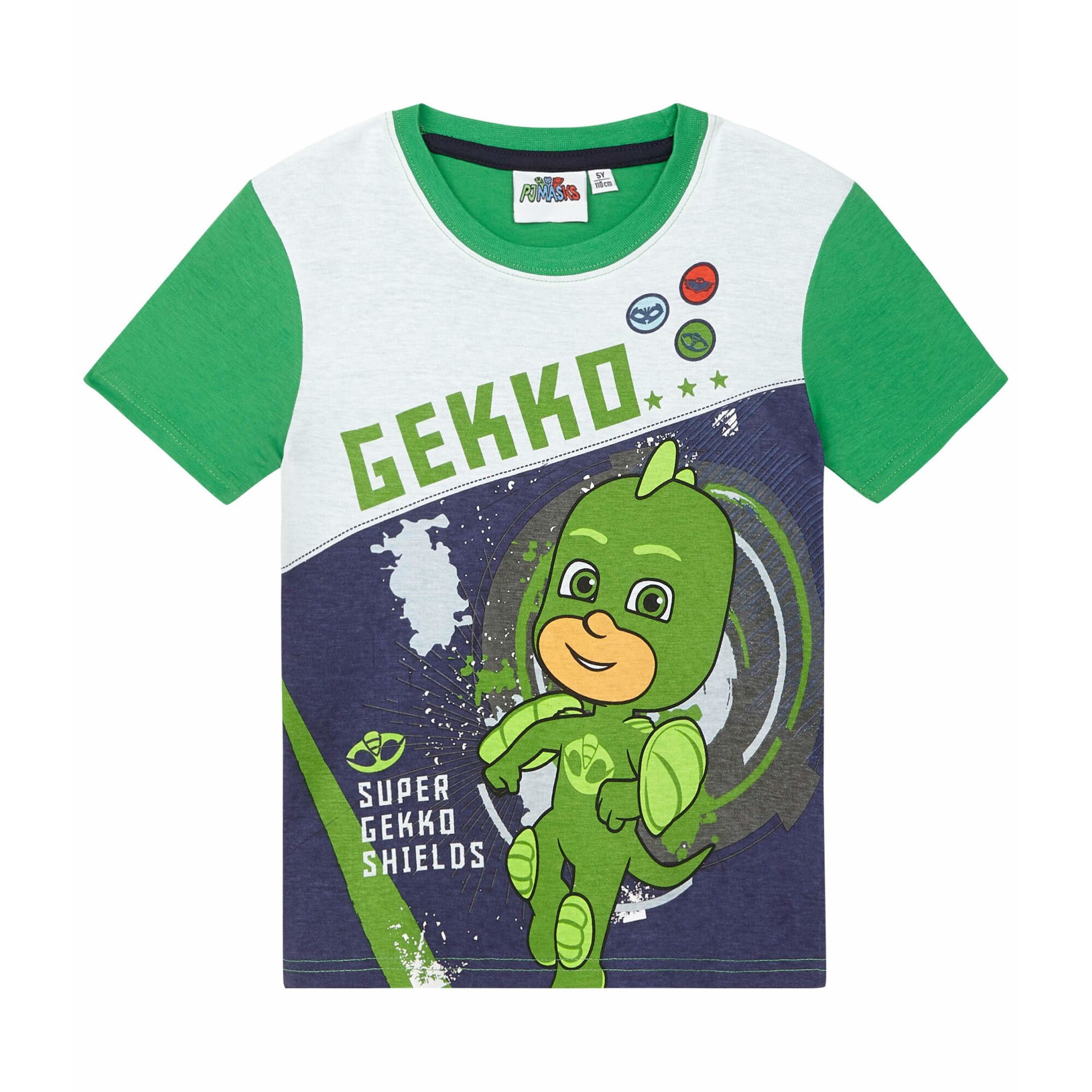 Tricou PJ Masks verde, 116 cm, 6 ani